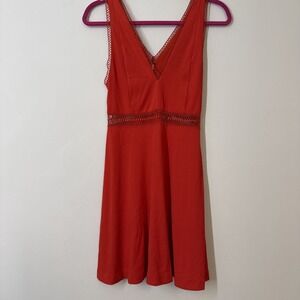 Free People Lace Whimsigoth Cottage Core Romantic Beach Vibe Size 2 Dress Boho